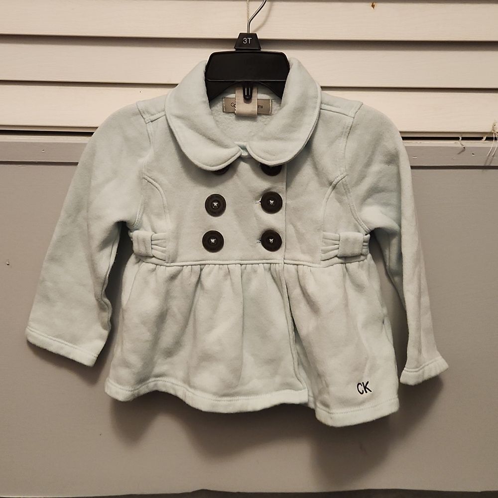 (3 ITEMS FOR $10)Calvin Klein Baby Blue Jacket Size 18 Months